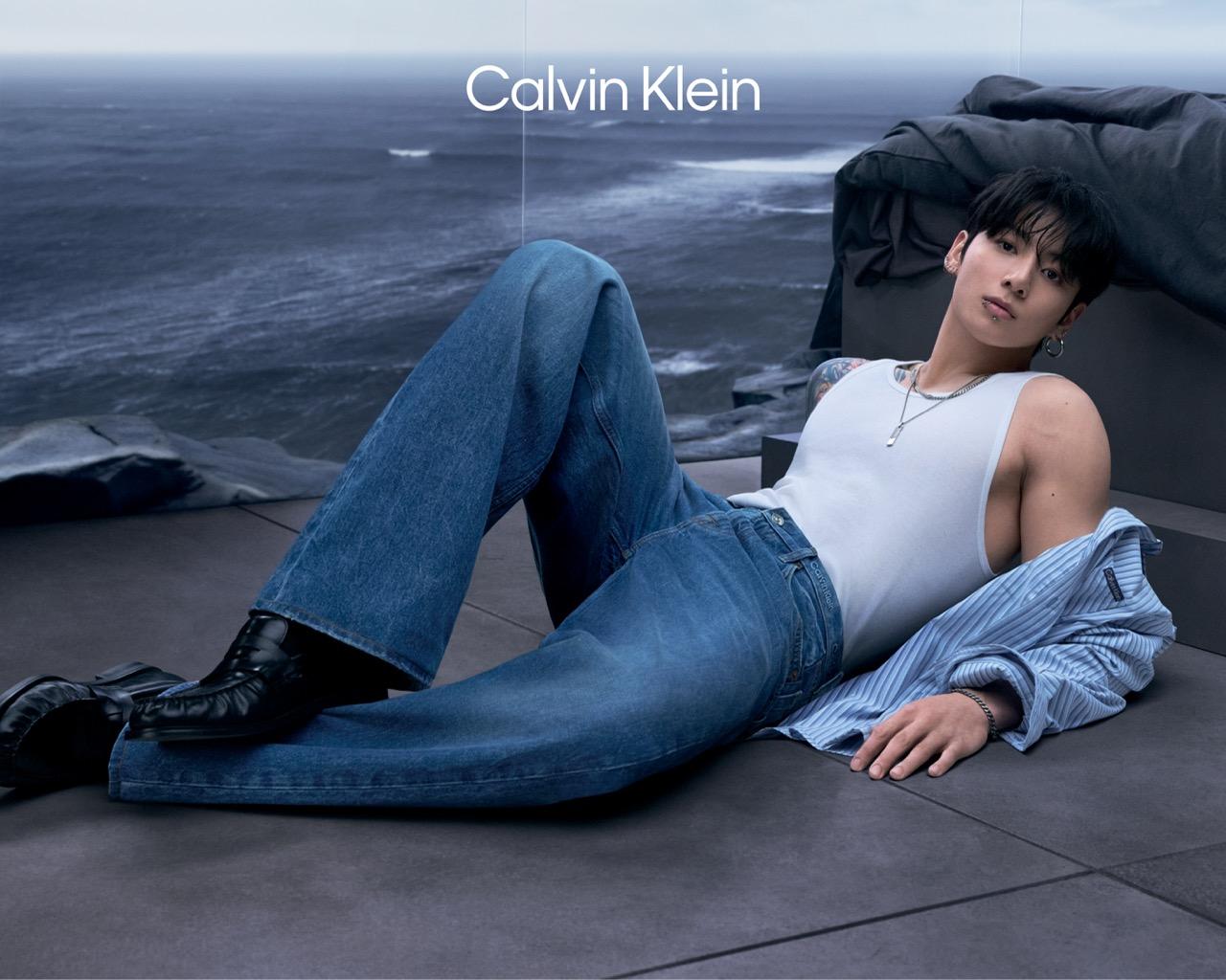 Jungkook of BTS in Calvin Klein Spring 2026 denim campaign