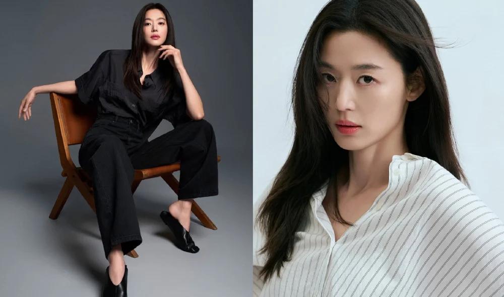 Jun Ji-hyun poses in TOPTEN10 campaign imagery