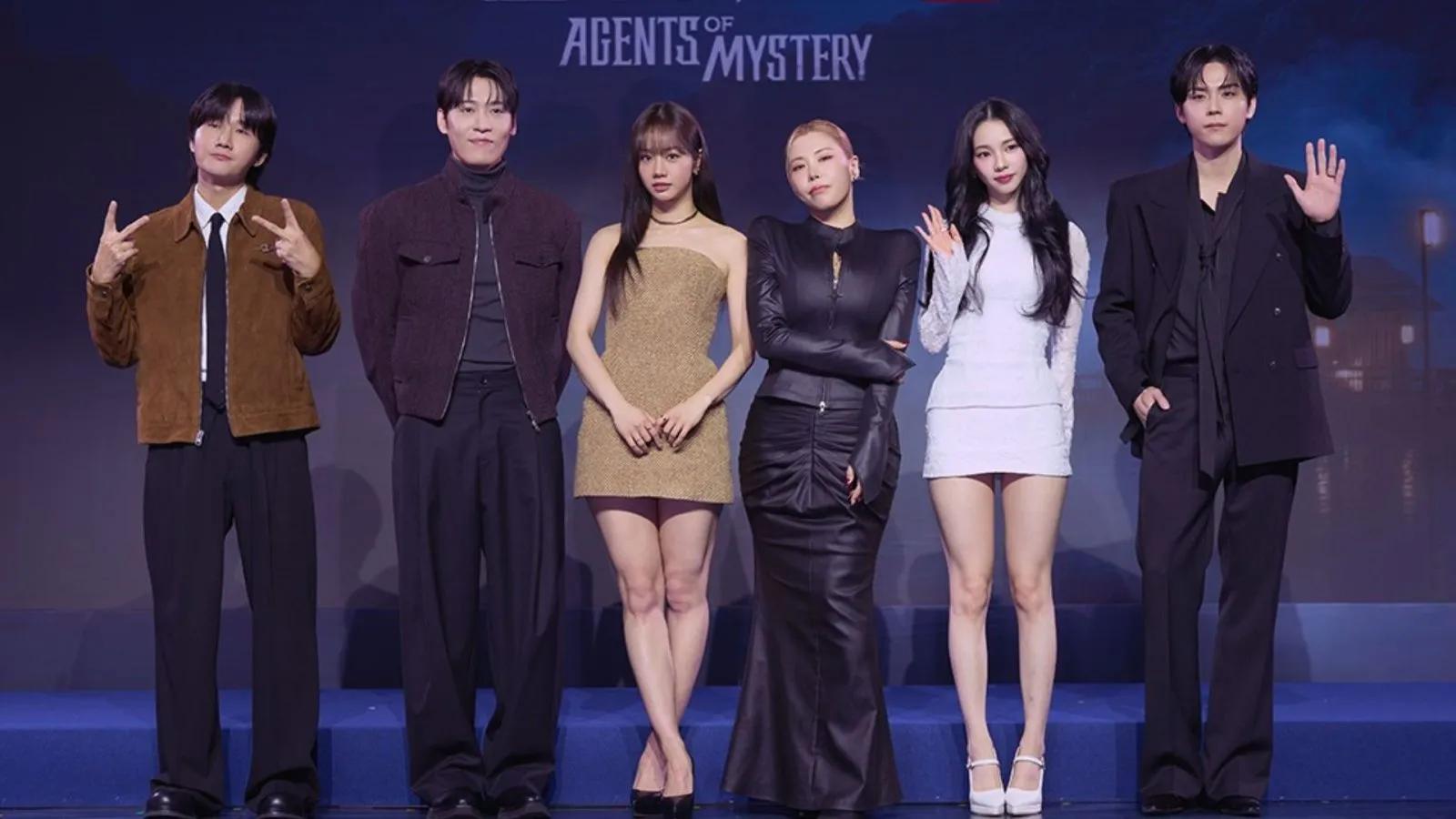 Cast of Netflix's Agents of Mystery Korean variety show