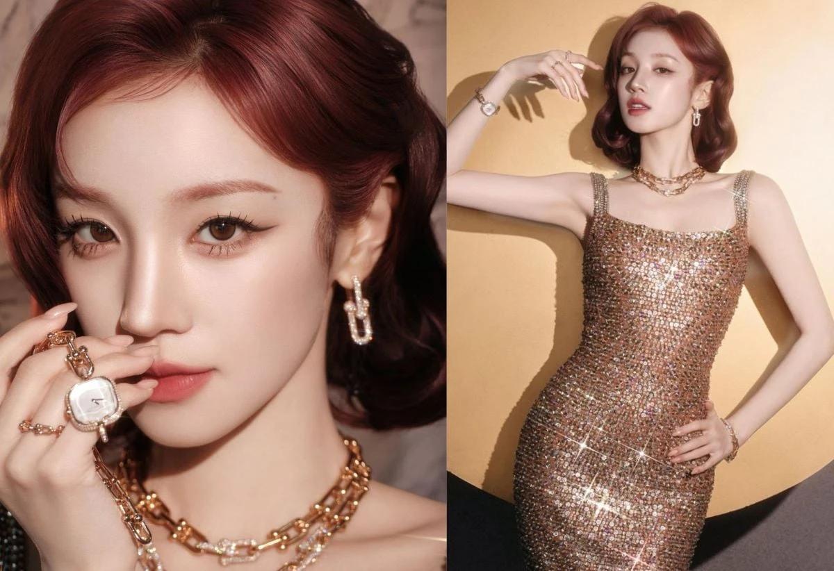 Yuqi in official Tiffany & Co. ambassador photoshoot featuring HardWear collection