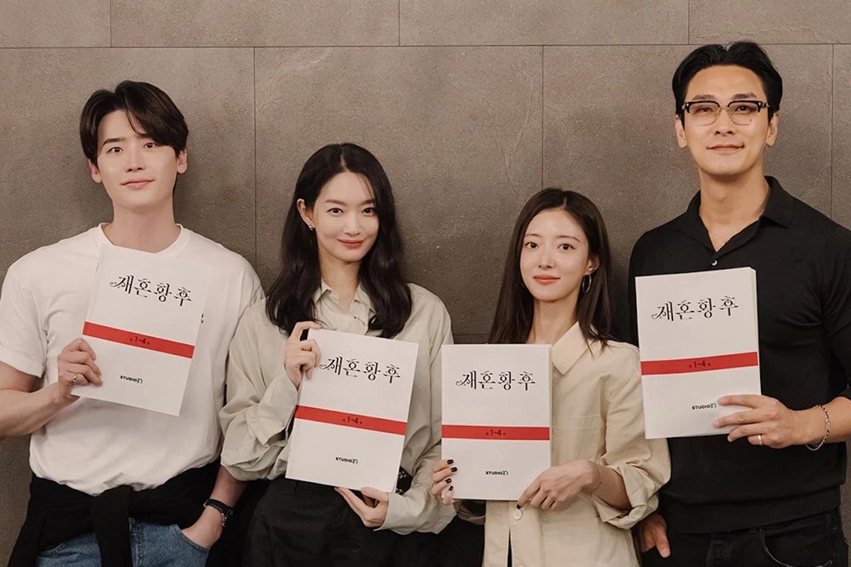 The Remarried Empress drama cast at script reading, May 2025