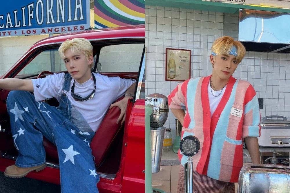 Ato and Roa, former TRIGER members, posing in retro-Americana concept photos