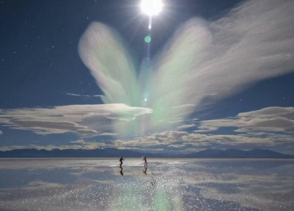 NCT WISH Ode To Love first full album teaser - winged figures in ethereal winter landscape