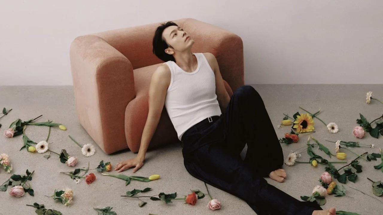 Donghae of Super Junior in official promotional photo for Alive solo album 2026