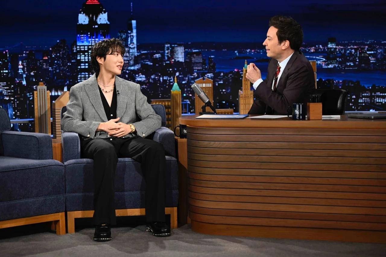 K-pop's Relatability Era Is Here, and Interactive Promo Is Why. Image: Jimin / Jimmy Fallon Show