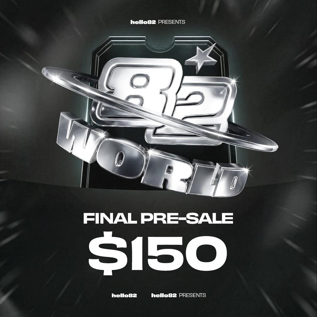 82WORLD : LA promotional festival graphic released by hello82 for the October 17 to 18, 2026 rollout