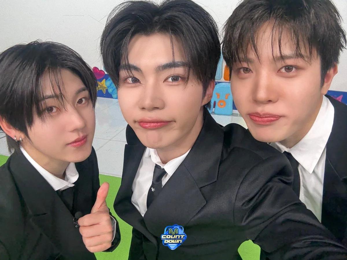 M Countdown Unveils New MC Trio: TREASURE's So Jung Hwan, ZEROBASEONE's Park Gun Wook, and KickFlip's Kyehoon.