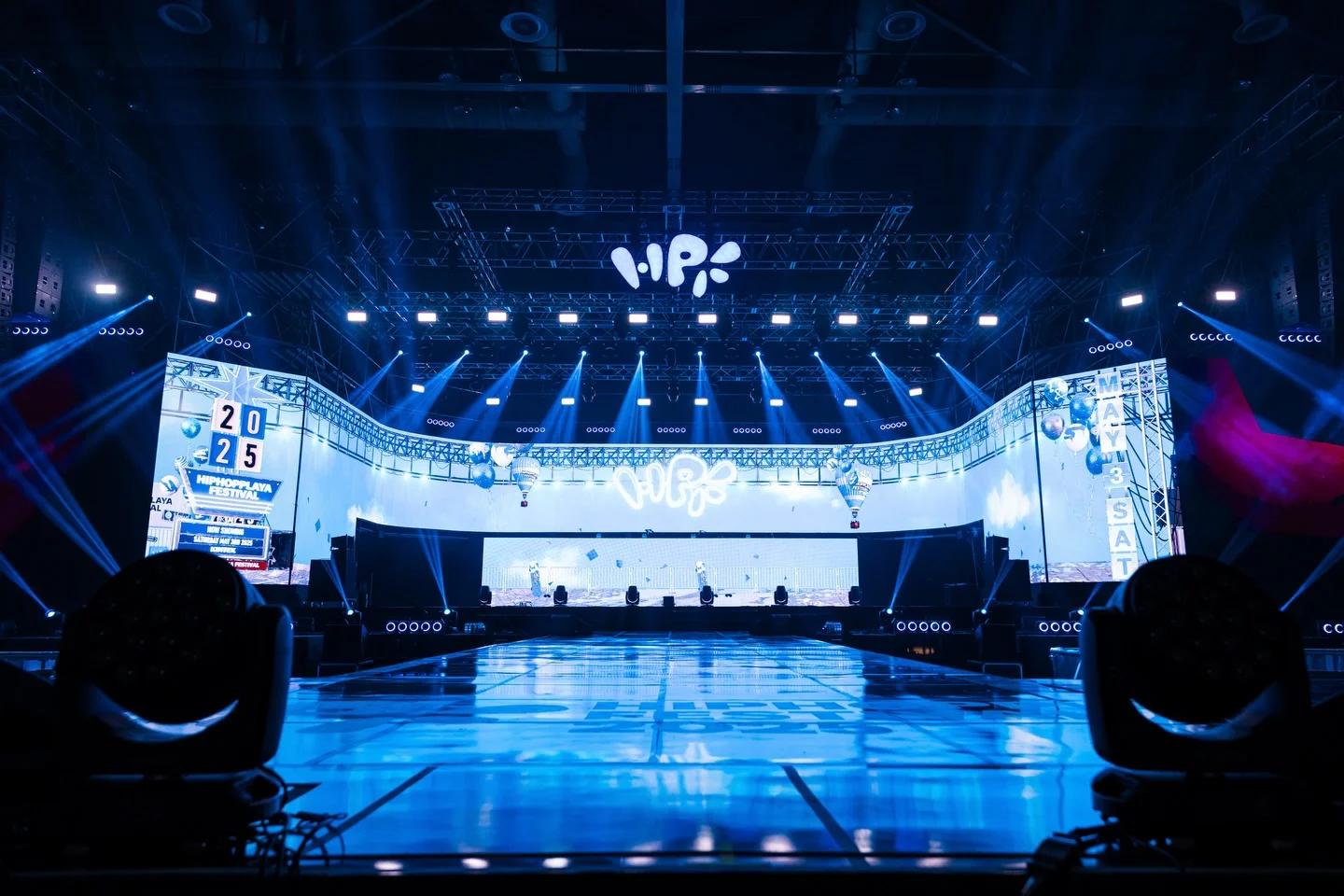 Hiphopplaya Festival 2026 lineup poster featuring Jay Park, Crush, Lee Young-ji at KINTEX