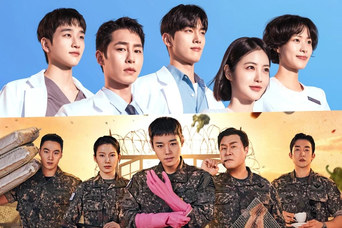 Lee Jae-wook and fellow Doctor on the Edge cast members in an official ENA promotional image